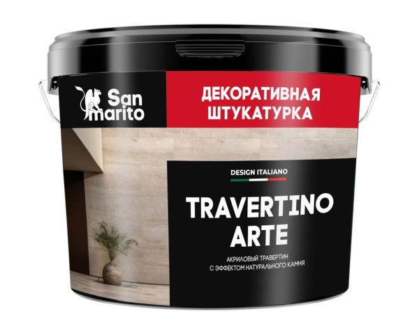 Штукатурка San Marito Travertino Arte Z232NK07 декоративная (7 кг), шт